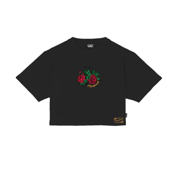 Propaganda Mantis Croptop Tee – Black