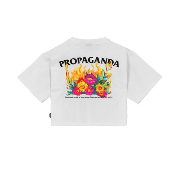 Propaganda Pyromantics Croptop Tee – White