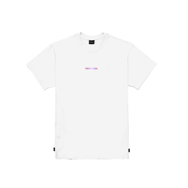Propaganda Ribs Gradient Tee – White