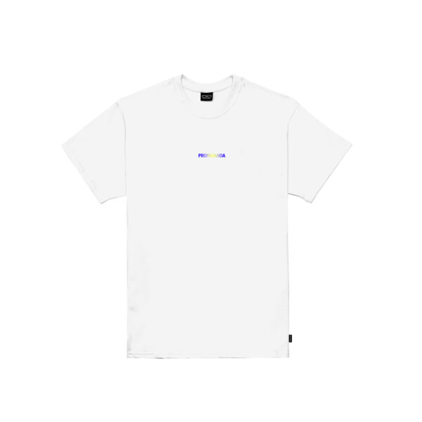 Propaganda Ribs Gradient Tee – White