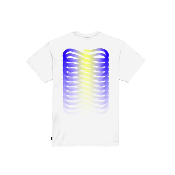 Propaganda Ribs Gradient Tee – White
