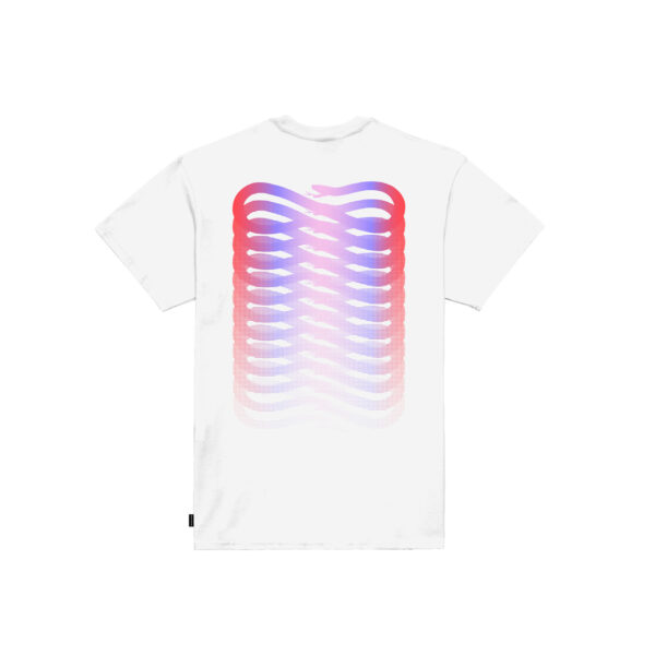 Propaganda Ribs Gradient Tee – White