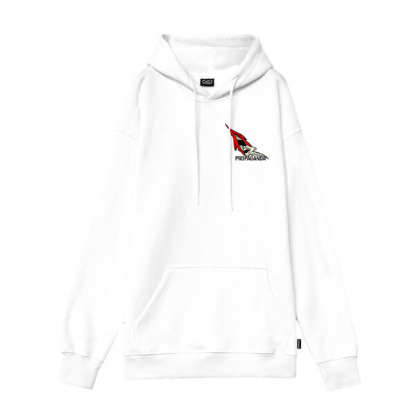 Propaganda Ribs Scrub Hoodie – White