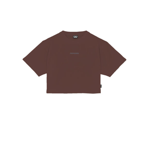 Propaganda Ribs Woman Crop Top Tee – Mink