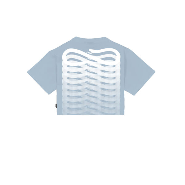 Propaganda Ribs Woman Crop Top Tee – Sky