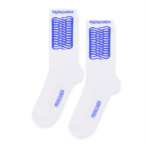 Propaganda Socks Ribs – White