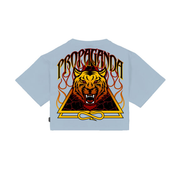 Propaganda Triangle Bengala Crop Top Tee – Sky