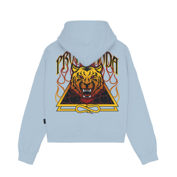 Propaganda Triangle Bengala Hoodie Crop Top – Sky