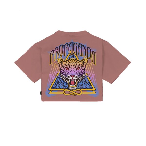 Propaganda Triangle Jaguar Croptop Tee – Clay
