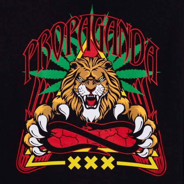 Propaganda Triangle Lion Hoodie – Black