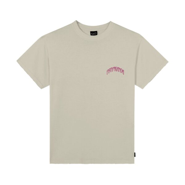 Propaganda Triangle Web T-Shirt – Bone