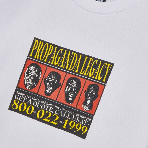 Propaganda Wanted Crewneck – White