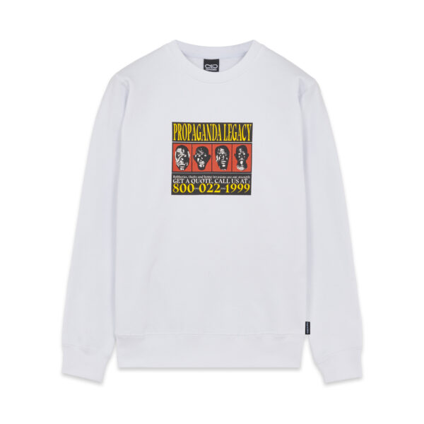 Propaganda Wanted Crewneck – White