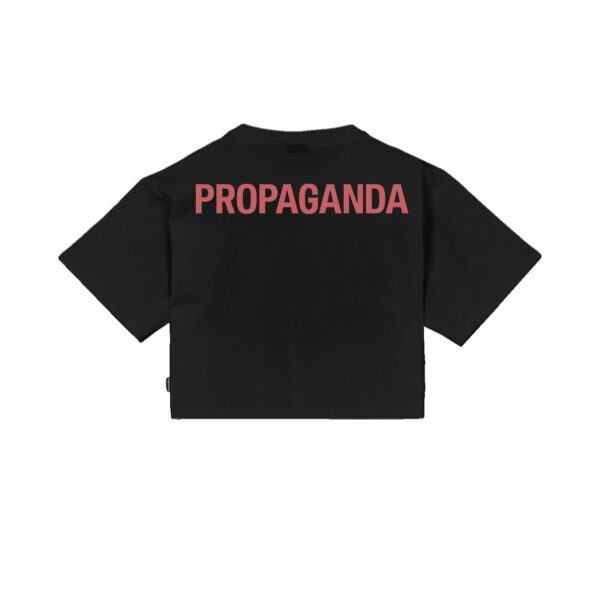 Propaganda Women Logo Croptop Tee – Black