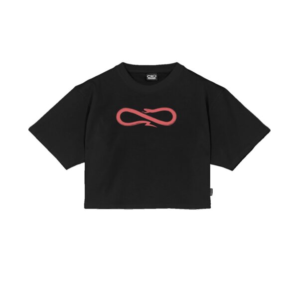 Propaganda Women Logo Croptop Tee – Black