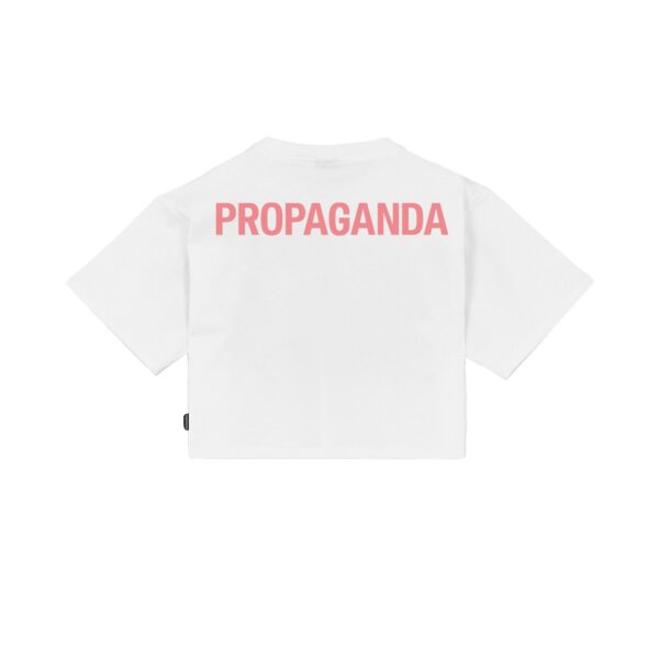 Propaganda Women Logo Croptop Tee – White