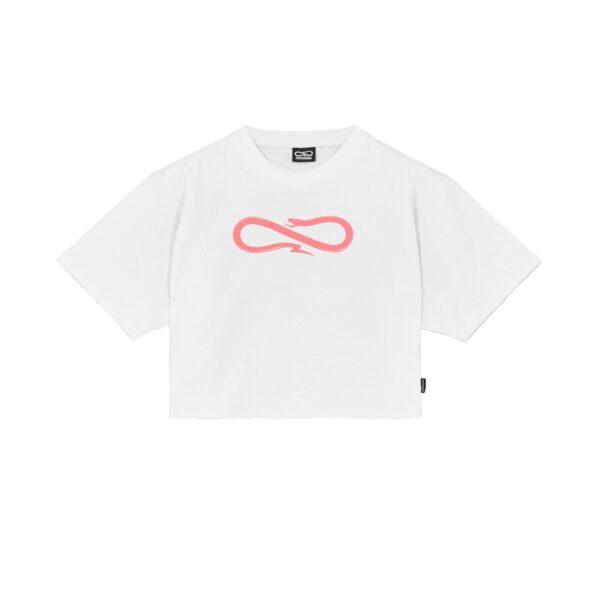 Propaganda Women Logo Croptop Tee – White