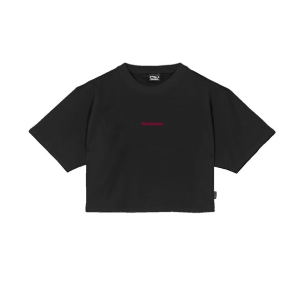 Propaganda Women Ribs Assault Croptop Tee – Black