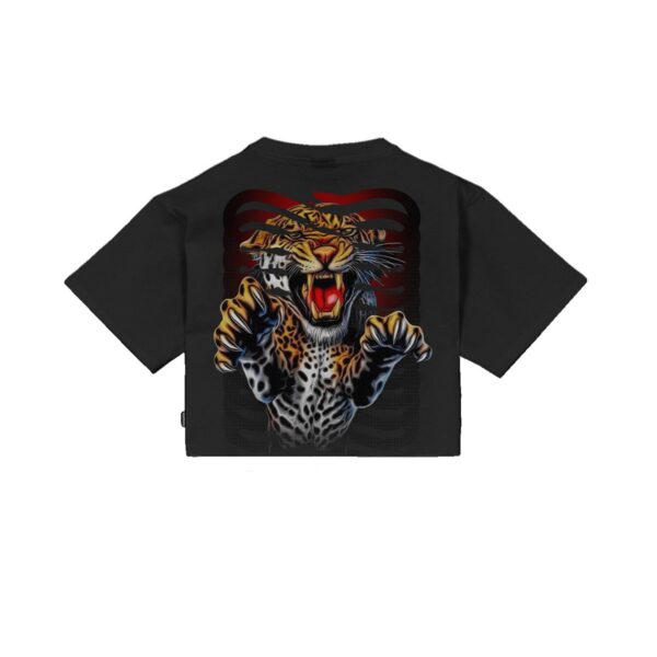 Propaganda Women Ribs Assault Croptop Tee – Black