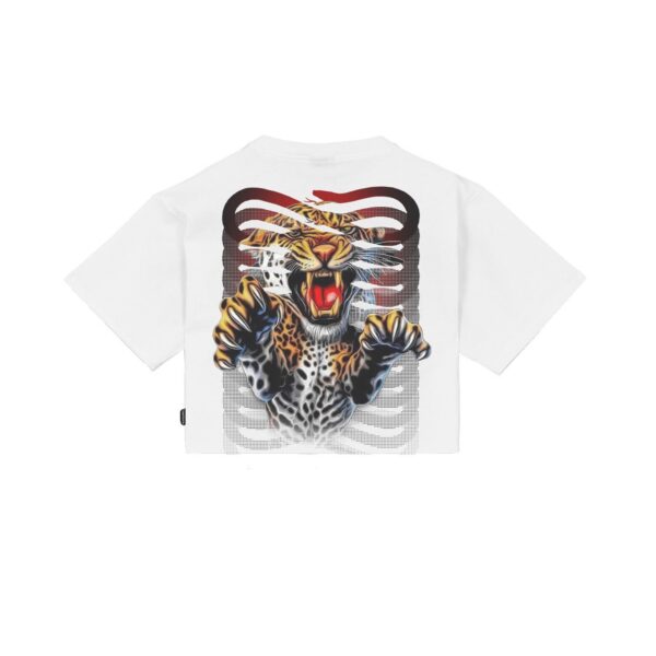 Propaganda Women Ribs Assault Croptop Tee – White