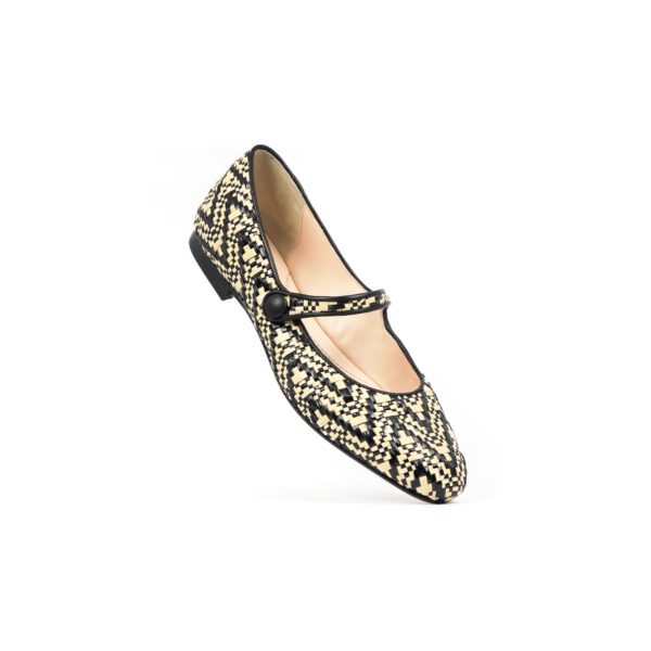 Prosperine Ballerina “bebè” Da Donna In Rafia Spigata
