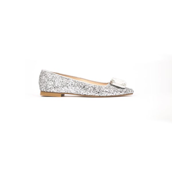 Prosperine Ballerina da Donna in Glitter con Pietra