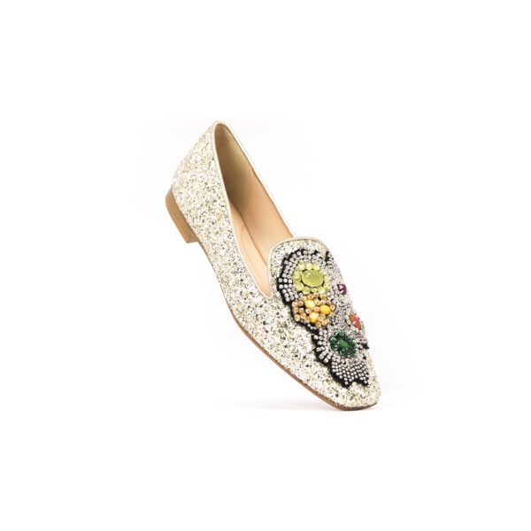 Prosperine Ballerina Da Donna In Glitter Con Pietre