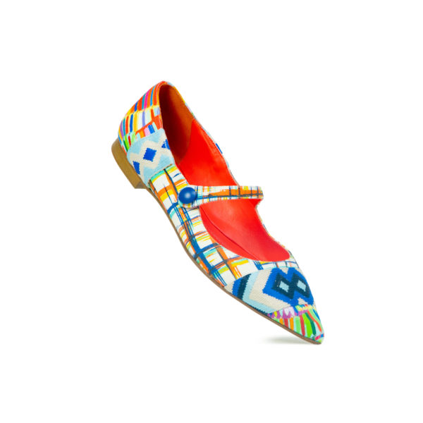 Prosperine Ballerina Da Donna In Tessuto Multicolor