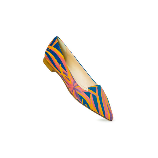 Prosperine Mocassino Da Donna In Tessuto Stampe Palma