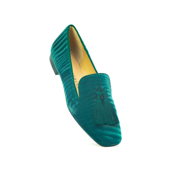 Prosperine Mocassino Da Donna In Velluto Con Nappine