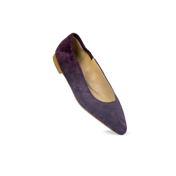 Prosperine Ballerina Da Donna In Camoscio