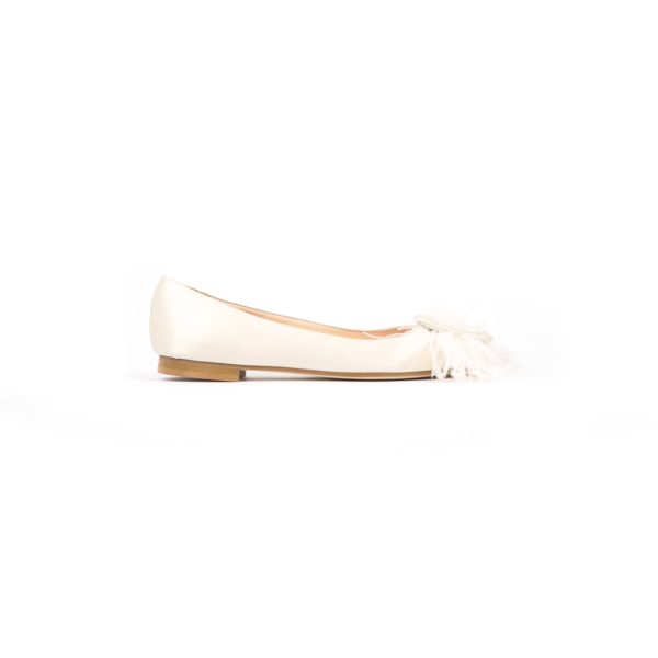 Prosperine Ballerina da Donna in Raso con Piume