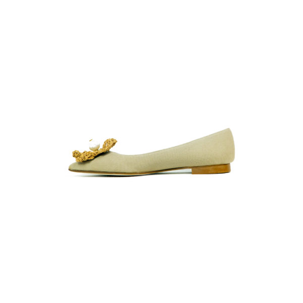 Prosperine Ballerina Da Donna In Tessuto Con Fiore