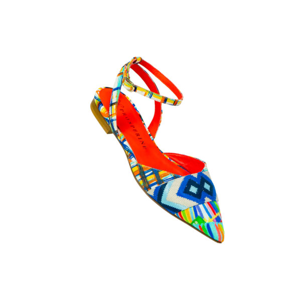 Prosperine Sandalo Da Donna In Tessuto Multicolor