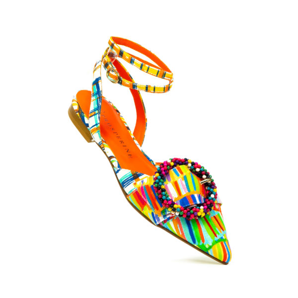 Prosperine Sandalo Da Donna In Tessuto Multicolor