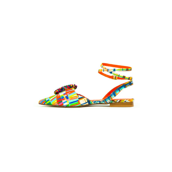 Prosperine Sandalo Da Donna In Tessuto Multicolor