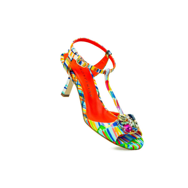 Prosperine Sandalo da Donna in Tessuto Multicolor