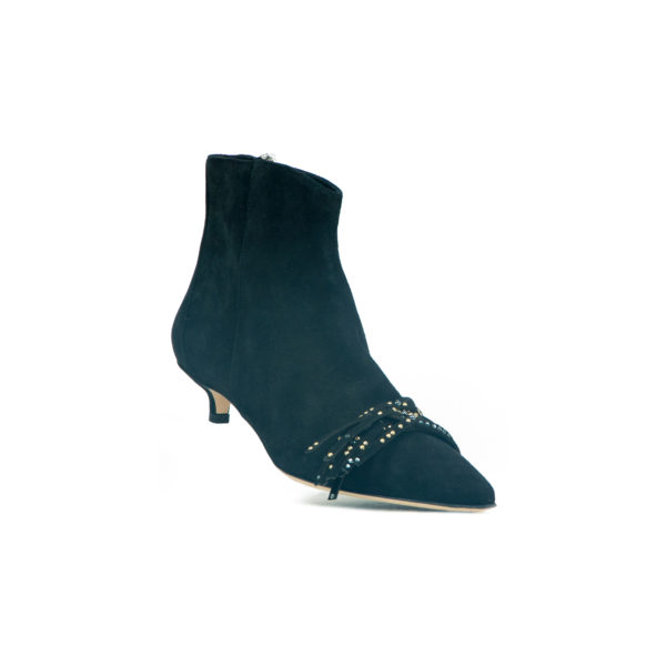 Prosperine Stivale Da Donna In Camoscio Con Frange