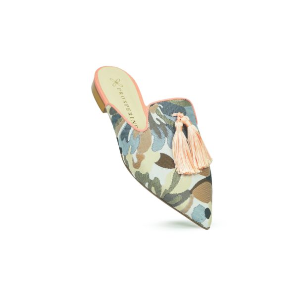 Prosperine Sabot Da Donna A Punta In Tessuto Con Nappine