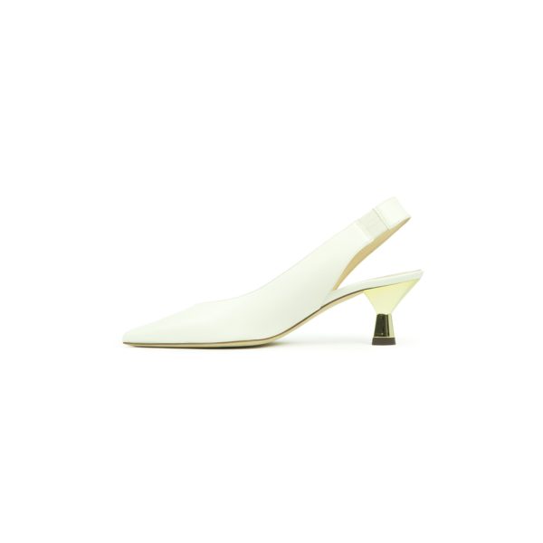 Prosperine Sandalo Da Donna In Nappa Con Tacco Laccato Oro