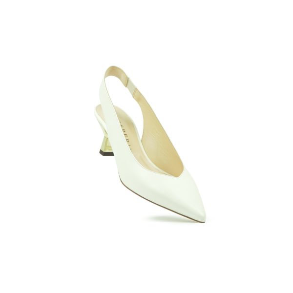 Prosperine Sandalo Da Donna In Nappa Con Tacco Laccato Oro