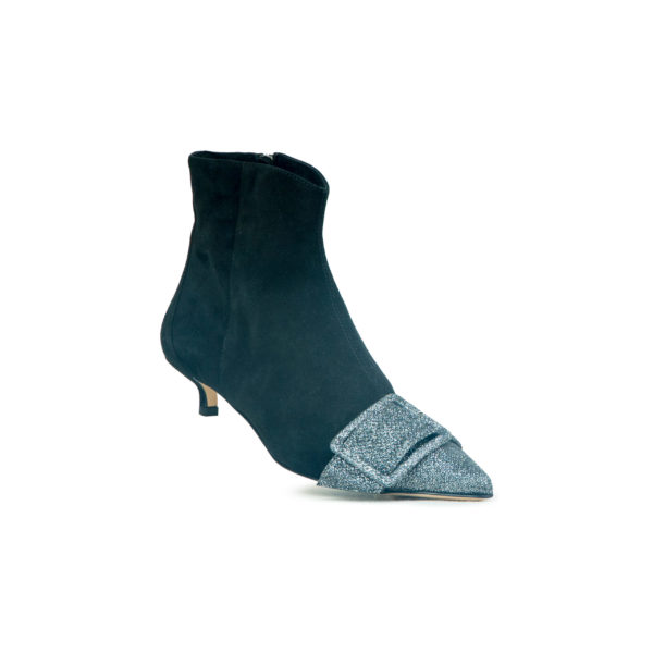 Prosperine Stivale Da Donna In Camoscio Con Punta In Glitter