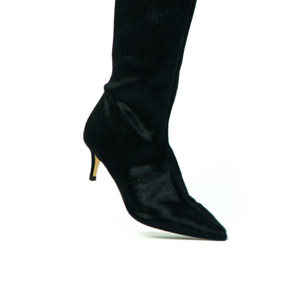 Prosperine Stivale Lungo Da Donna In Cavallino Nero