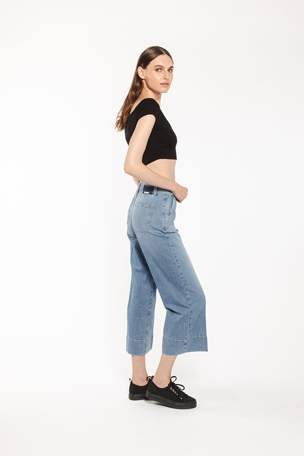 PS. Don't Forget Me EVA MID RISE PALAZZO CROPPED FIT