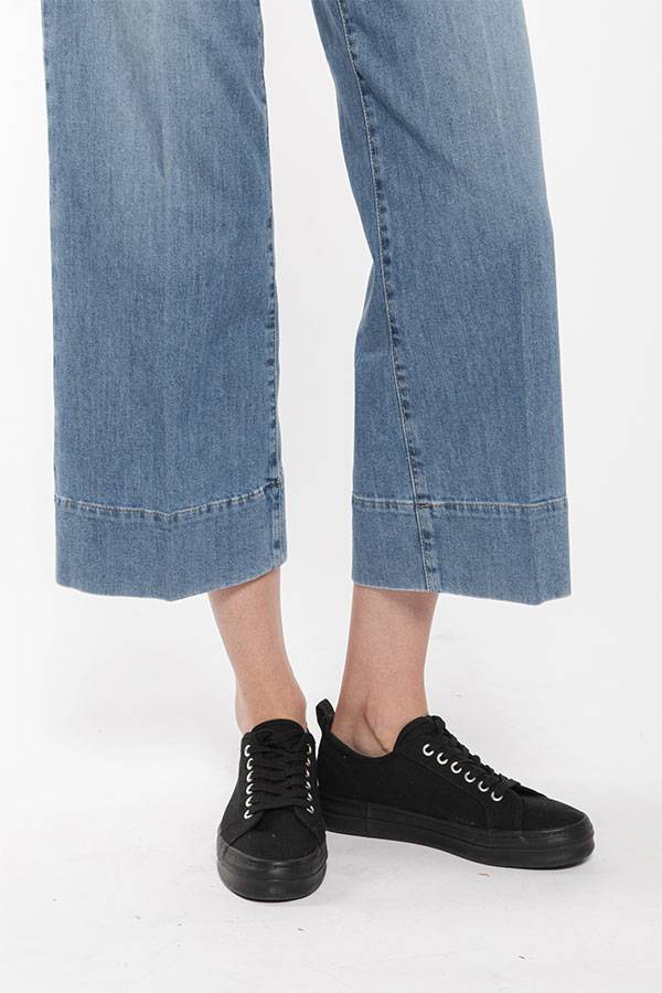 PS. Don't Forget Me EVA MID RISE PALAZZO CROPPED FIT