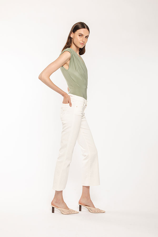 PS. Don't Forget Me SHARON 1 LOW RISE FLARE CROPPED FIT