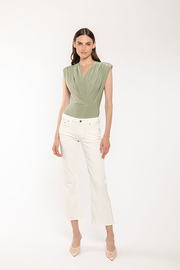 PS. Don't Forget Me SHARON 1 LOW RISE FLARE CROPPED FIT