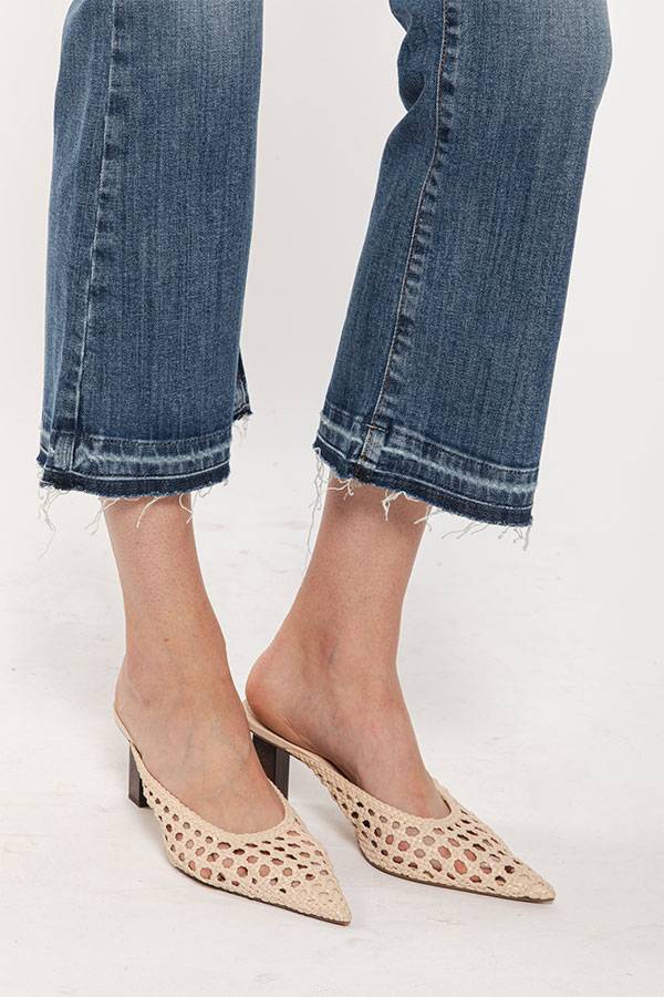 PS. Don't Forget Me SHARON LOW RISE FLARE CROPPED FIT