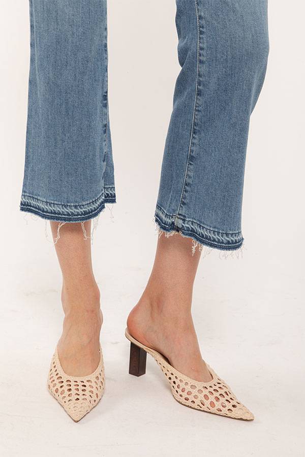 PS. Don't Forget Me SHARON LOW RISE FLARE CROPPED FIT