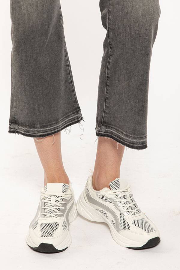 PS. Don't Forget Me SHARON LOW RISE FLARE CROPPED FIT